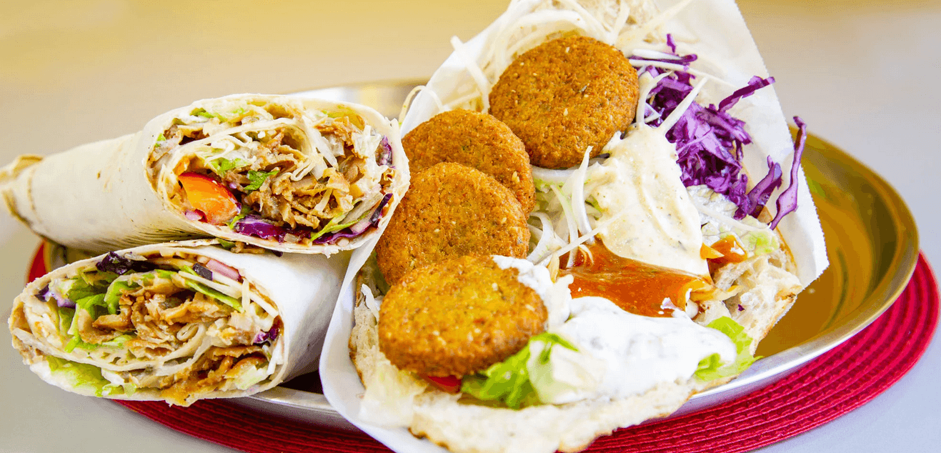 Parádní kebab, twister nebo falafel a nápoj podle výběru pro 1 osobu