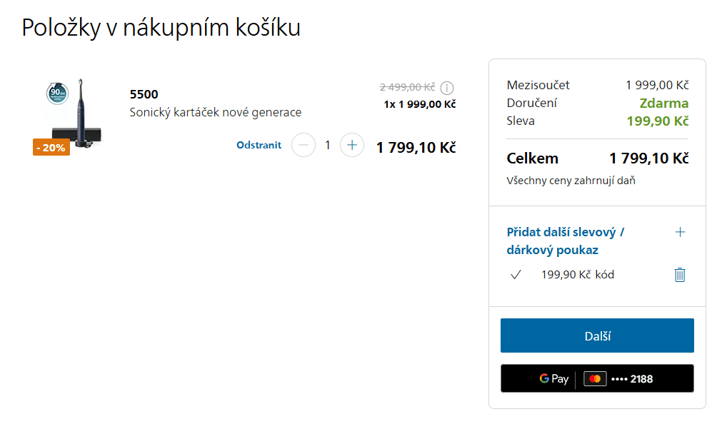 El. zubní kartáček Philips, sonic, 62000