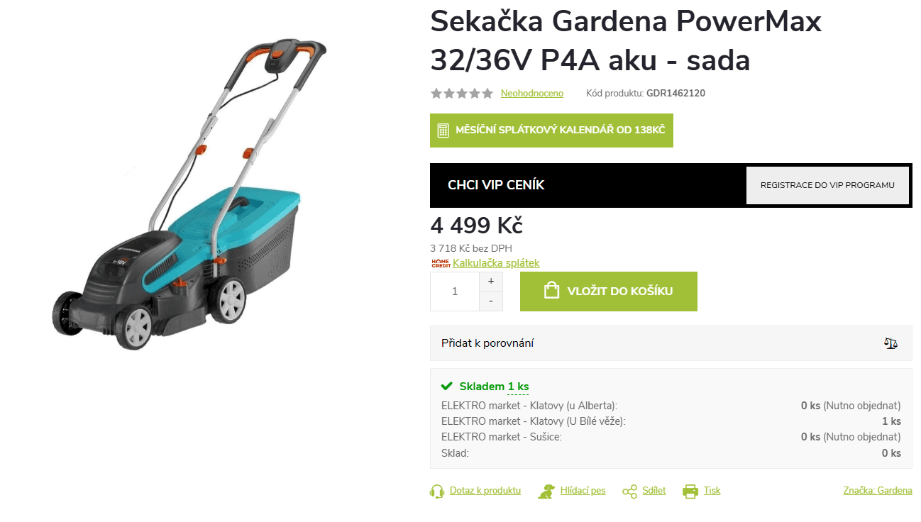 Aku sekačka Gardena 32cm, 200 m2