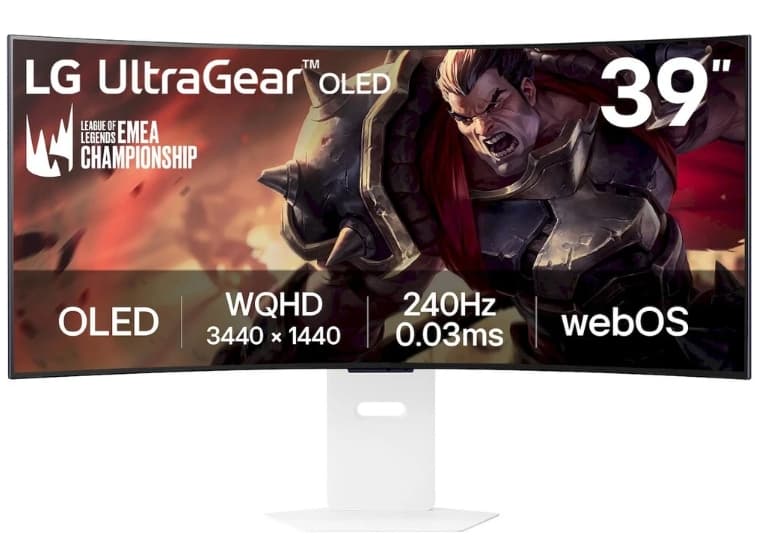 PC herní OLED monitor LG, curved, 39", repro