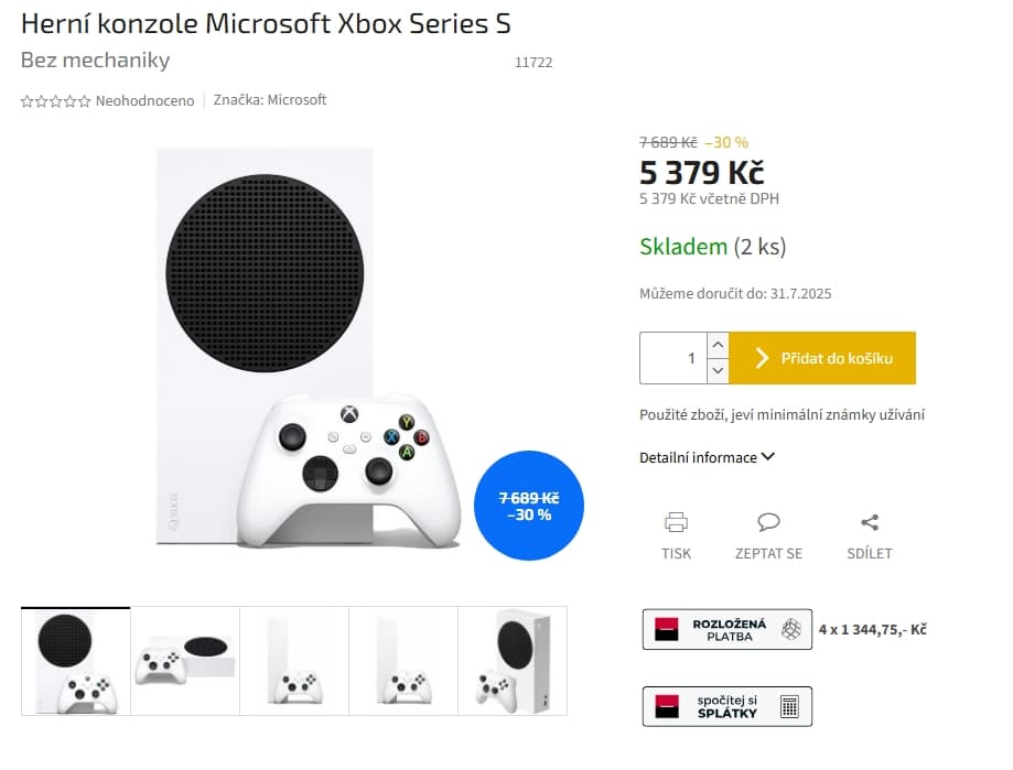 Herní konzole Xbox S