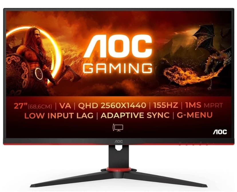 Herní PC monitor AOC QHD, 27"