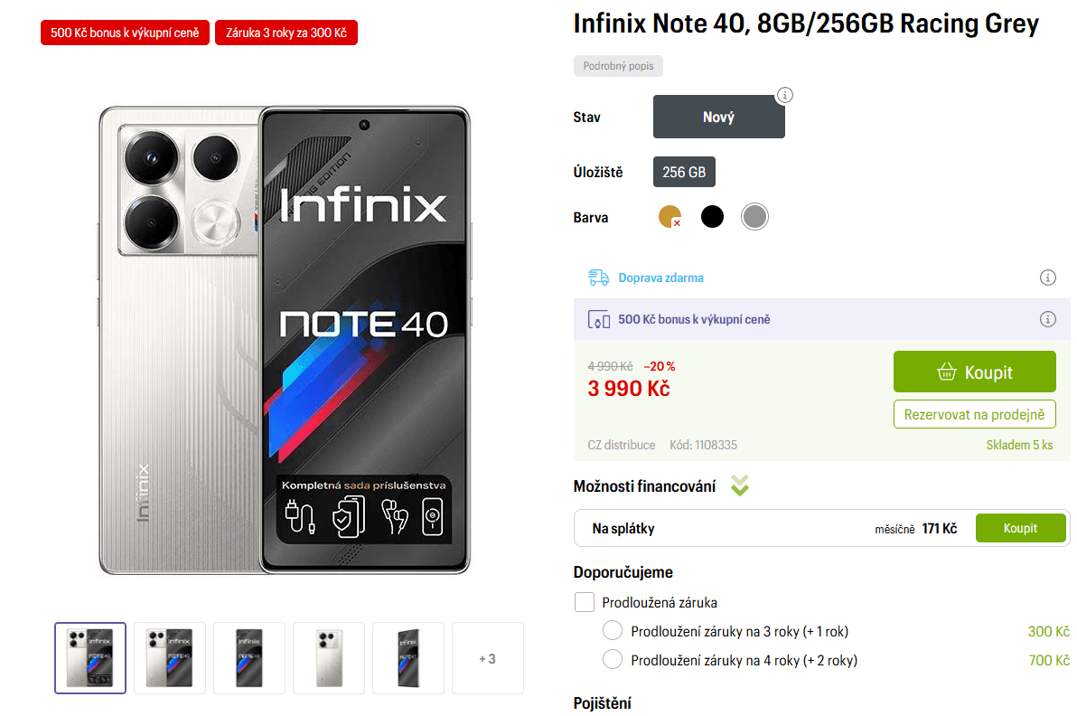 Infinix 8x 2,2GHz, 8GB RAM, 6,78", 256GB