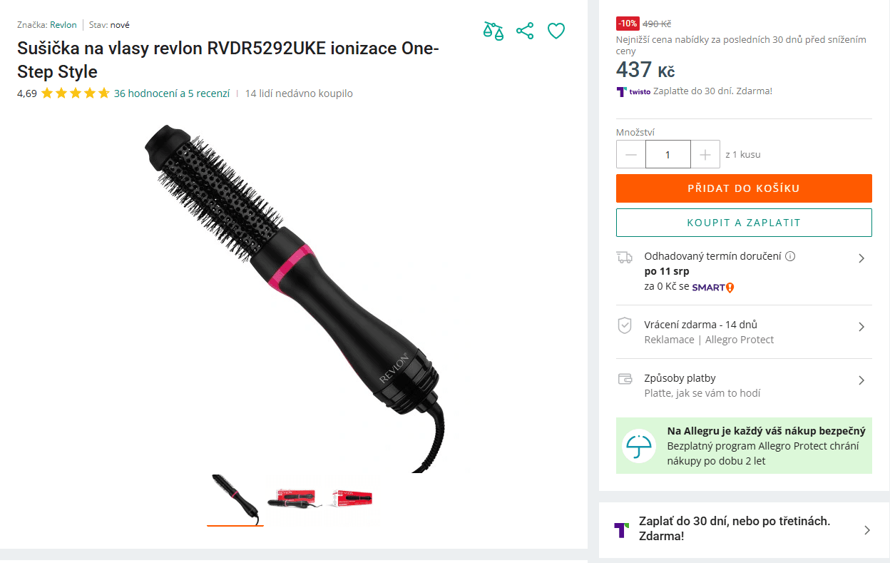 Horkovzdušná kulma Revlon One-Step