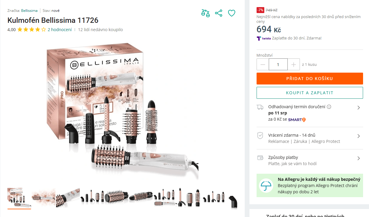 Kulmofén Bellissima Imetec 5v1