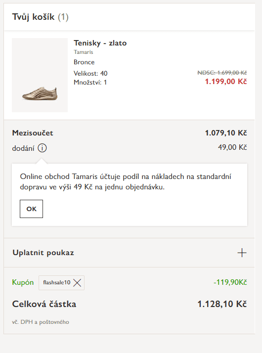 Tamaris - extra sleva 10% na bestsellery z výprodeje