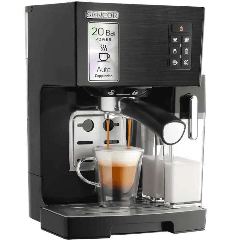 Pákové espresso Sencor, poloautomat