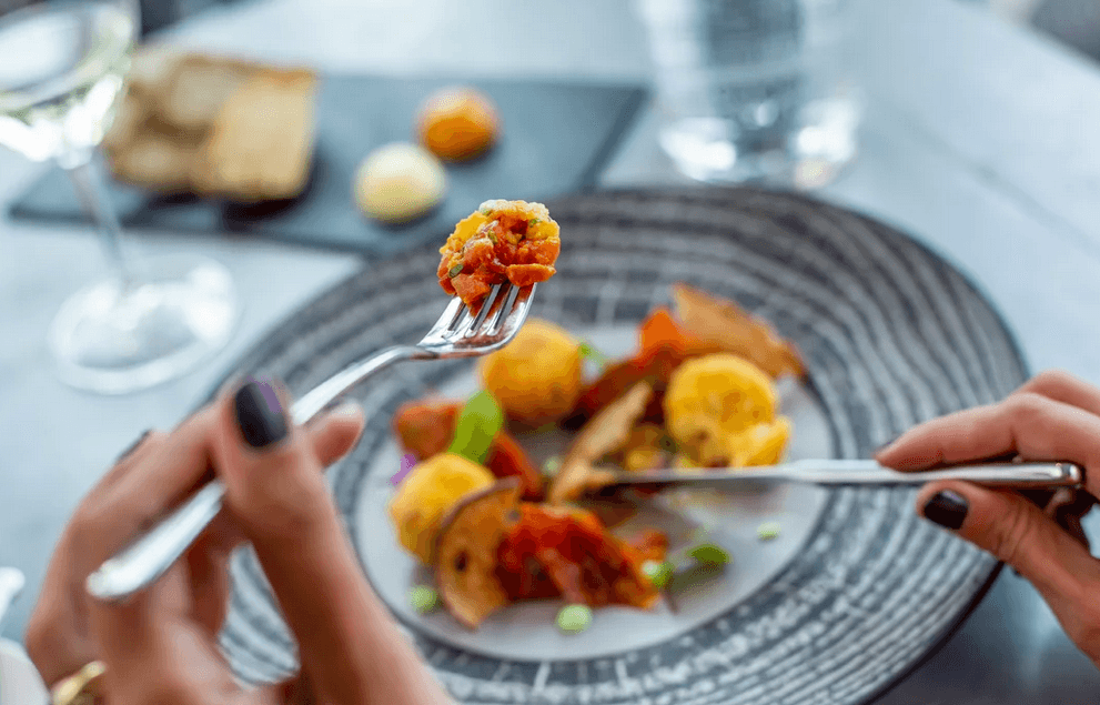 Čtyřchodové obědové menu v restauraci Ginger & Fred v Tančícím domě