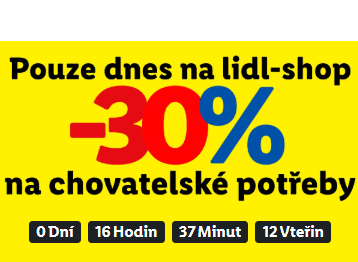 Lidl-shop - sleva 30% na Chovatelské potřeby