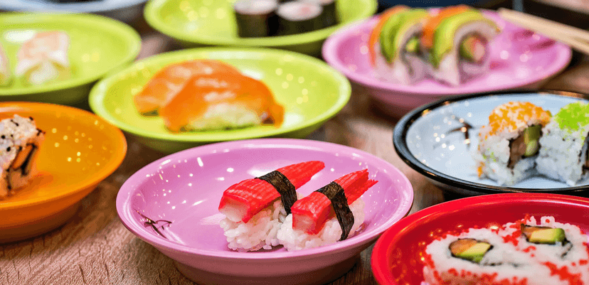 2 hodiny neomezené konzumace sushi a dalších asijských specialit 