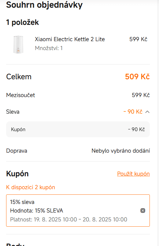 Xiaomi - Mi.com - sleva 15% na vše