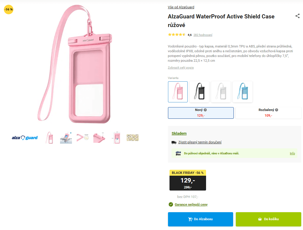 Vodotěsné plovoucí pouzdro Alza do 7,5"