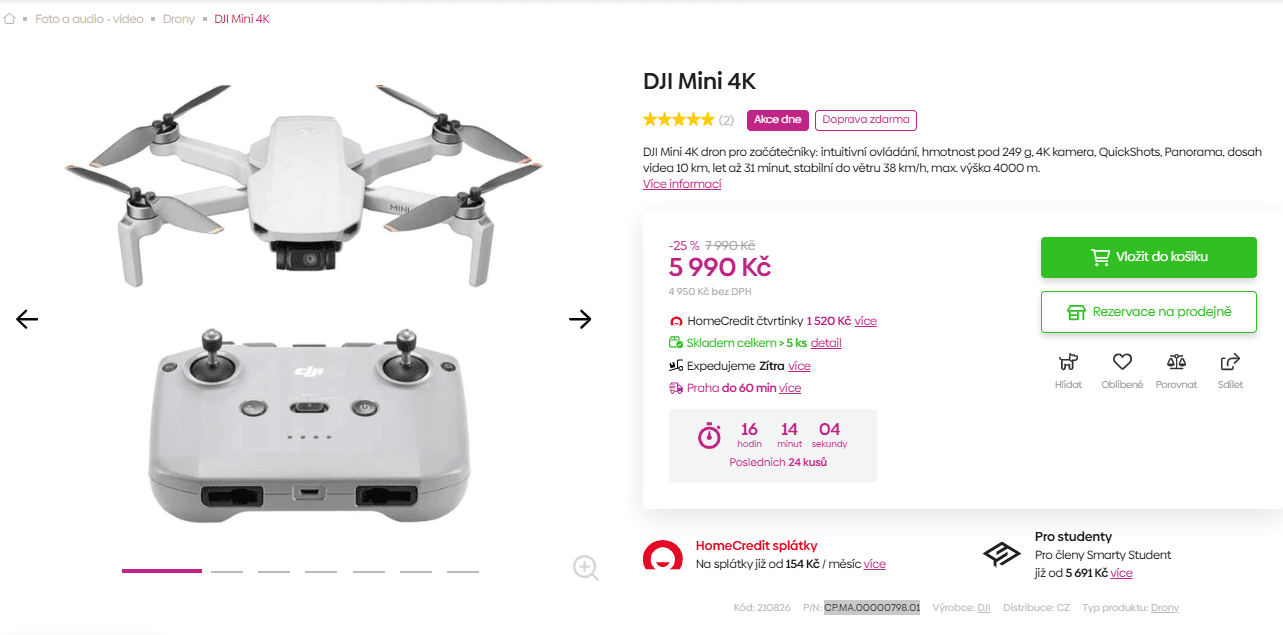 Dron DJI Mini 4K