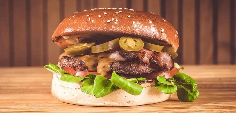 Burger podle výběru z 8 druhů a hranolky či krokety pro 1 osobu