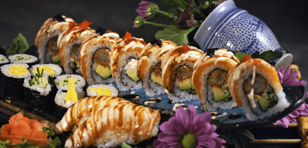 Okouzlující chuť Asie: 4chodové degustační sushi menu a prosecco pro dva