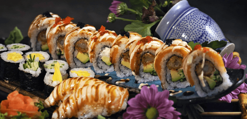 Okouzlující chuť Asie: 4chodové degustační sushi menu a prosecco pro dva