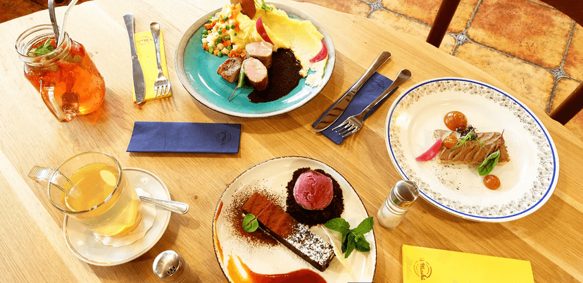 3chodové menu U Machů: paštika, grilovaná panenka i čokoládové brownies