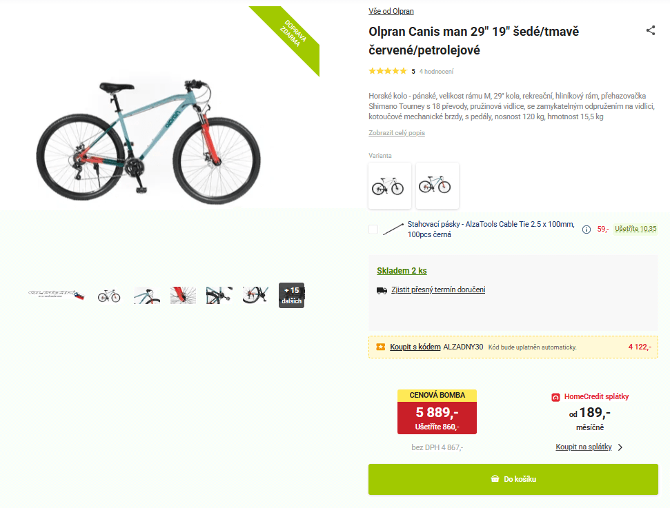 Horské kolo Olpran Canis 29"