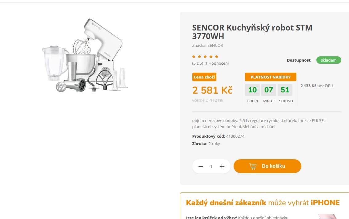 Kuchyňský robot SENCOR
