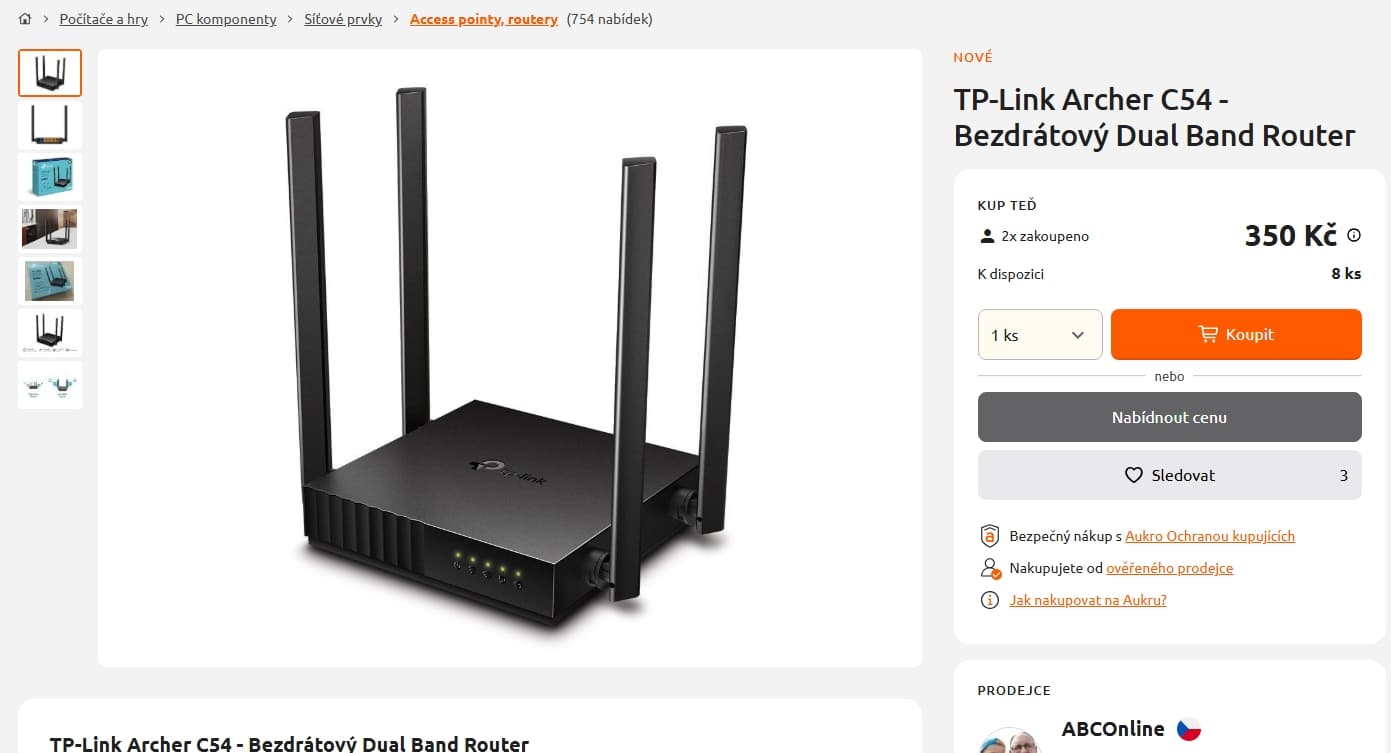 WiFi router TP-Link Archer C54