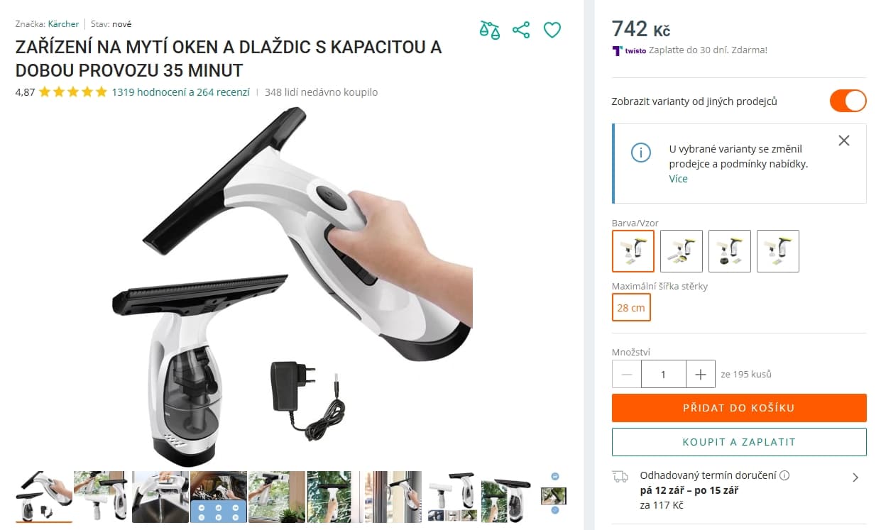 Čistič oken Kärcher WV 6 Plus