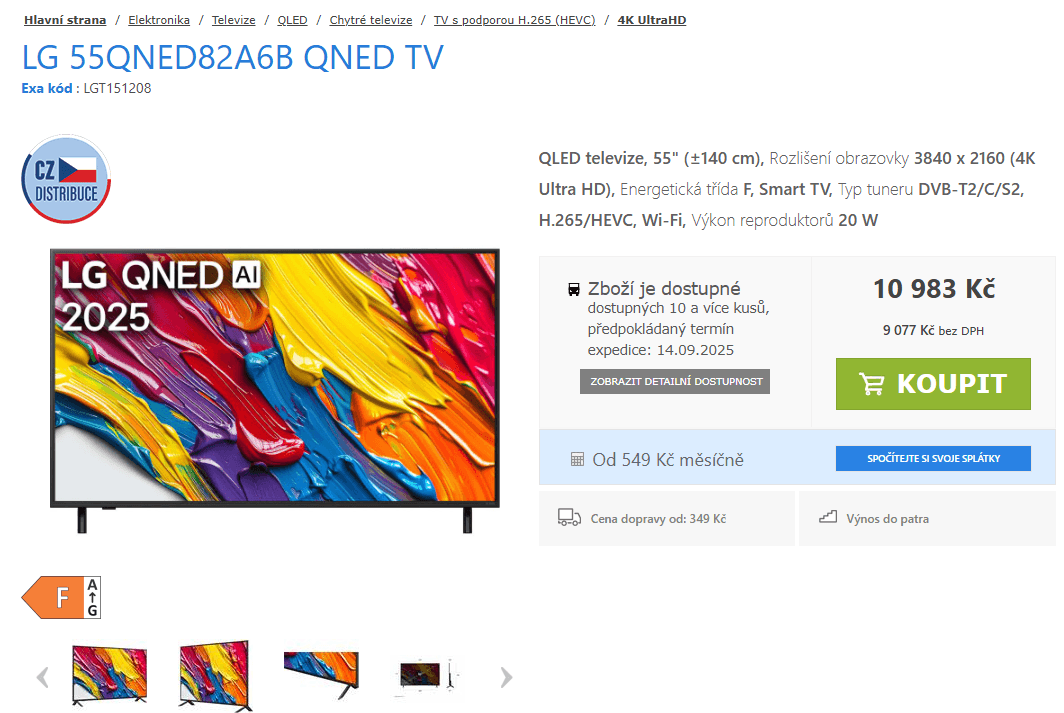 4K QNED 140 cm LG