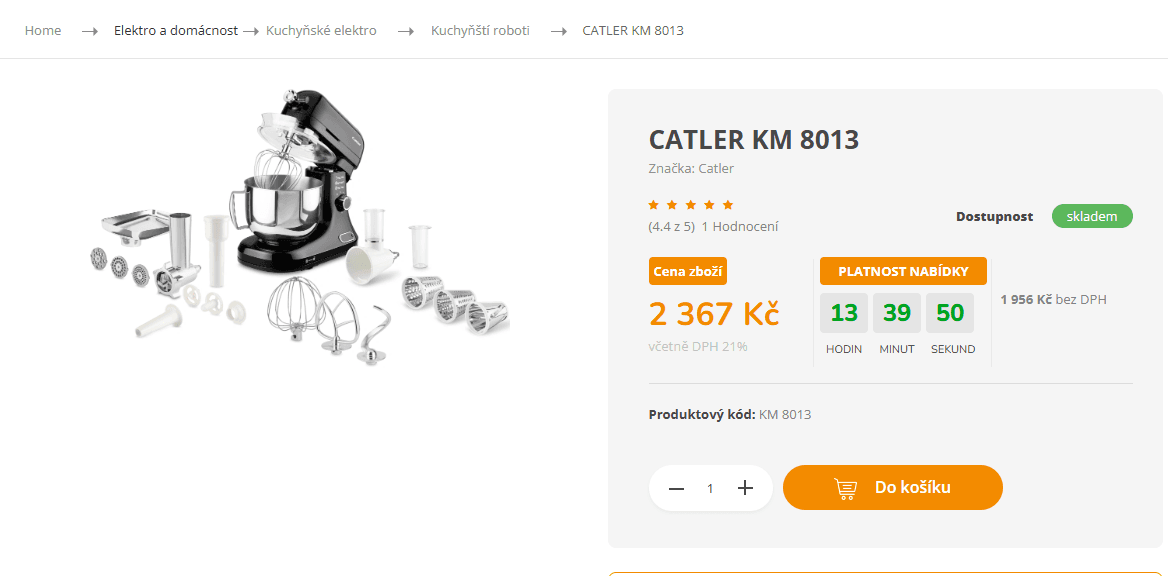Multifunkční kuchyňský robot Catler