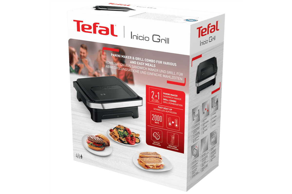 Kontaktní gril Tefal 29x26 cm, 2 prg