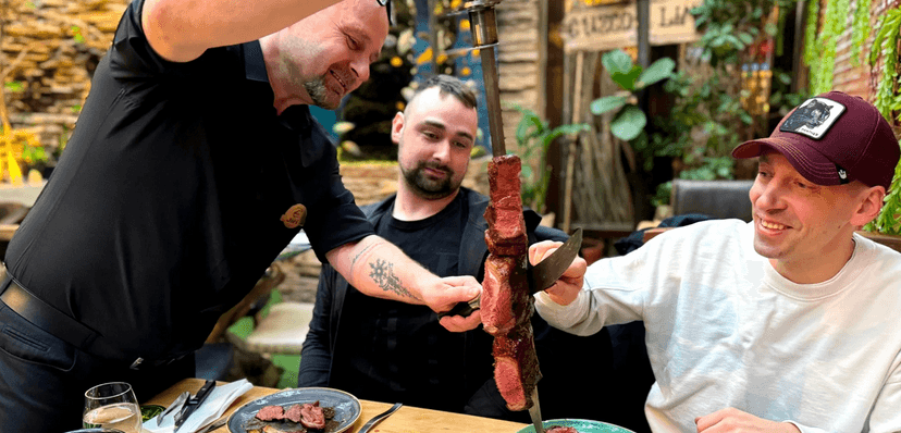 Jihoamerické Churrasco Rodízio připravené na ohni pro 2 osoby v restauraci La Casa Latina 