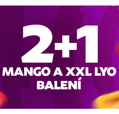 Akce 2+1 zdarma na Mango a XXL lyo 
