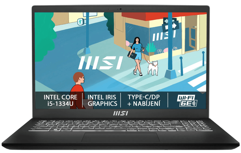 MSI i5 4,6GHz, 16/512 GB, 15,6"