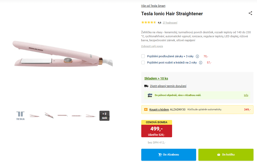 Žehlička na vlasy TESLA Smart Ionic Hair