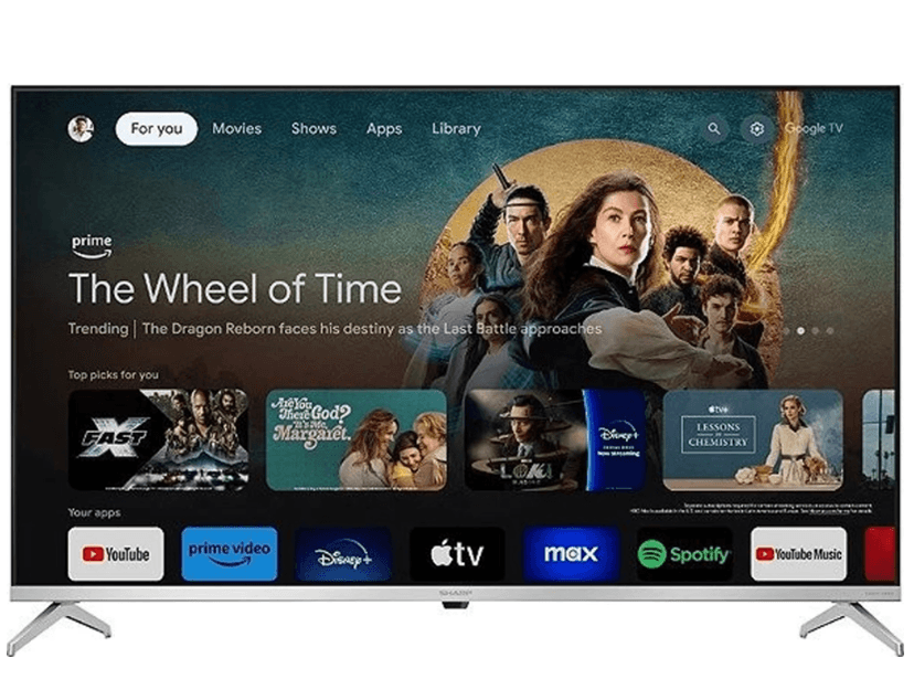 4K QLED Google TV, 108 cm, Sharp