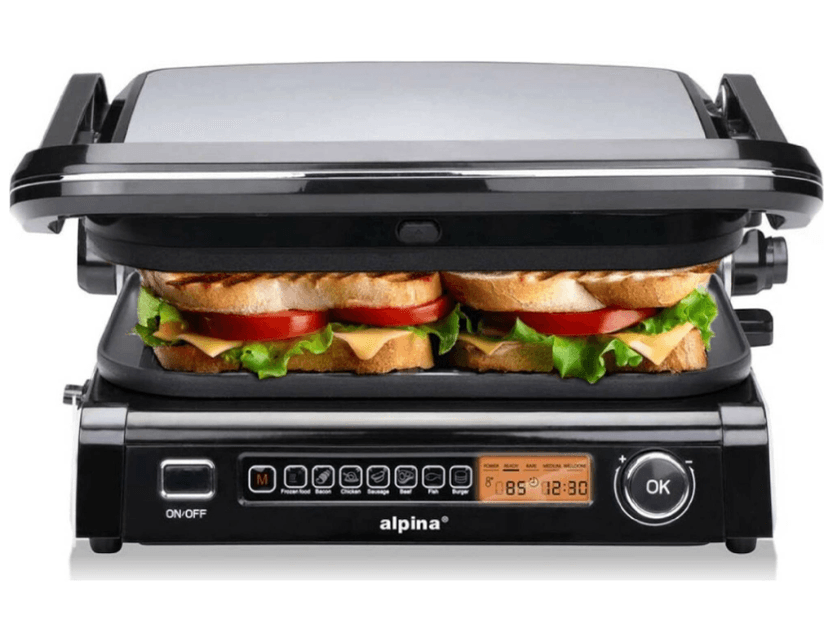 El. kontaktní gril Alpina 8 prg, 32x25 cm