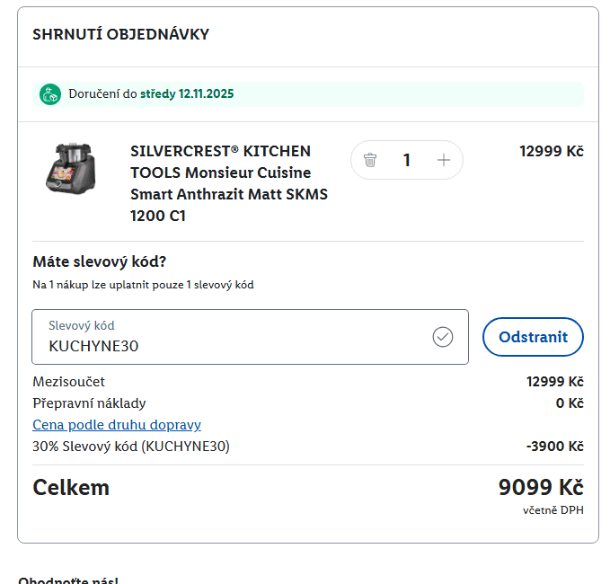 Lidl.cz - sleva 30% na Kuchyně a domácnost