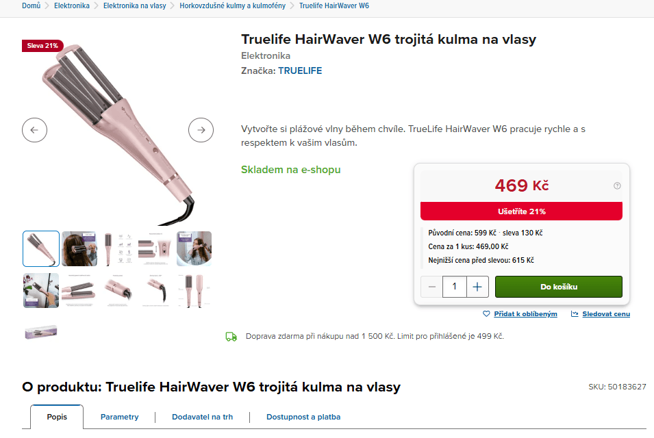 Trojkulma TrueLife HairWaver W6