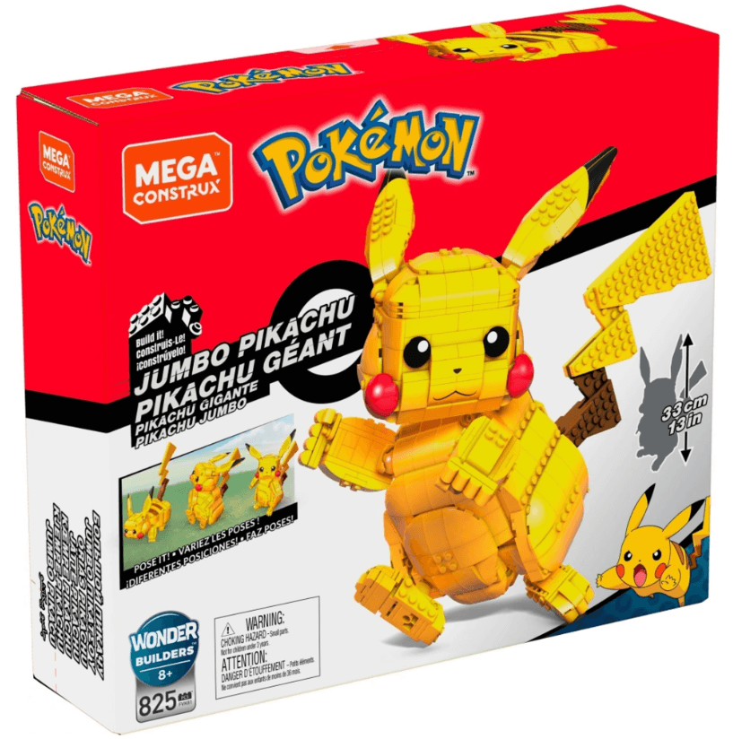 Stavebnice Pokémon Pikachu - 30,48 cm, 800 dílků