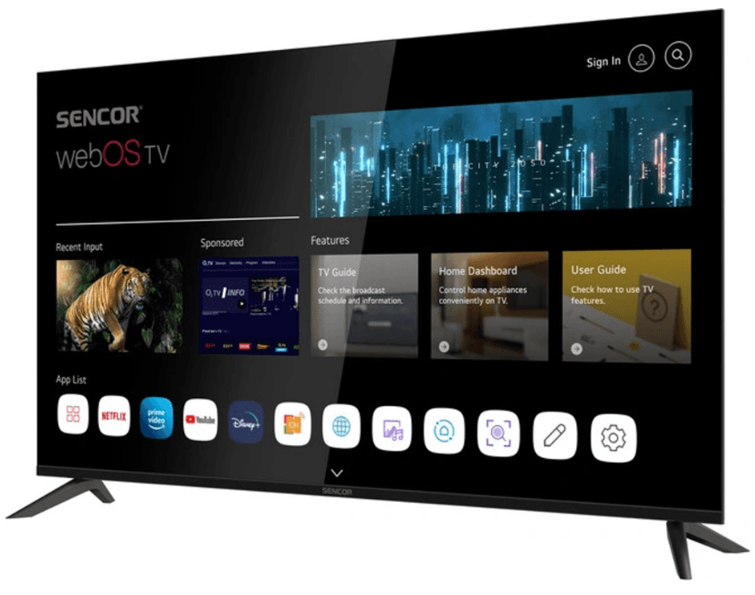 4K Smart TV, 139 cm, Sencor