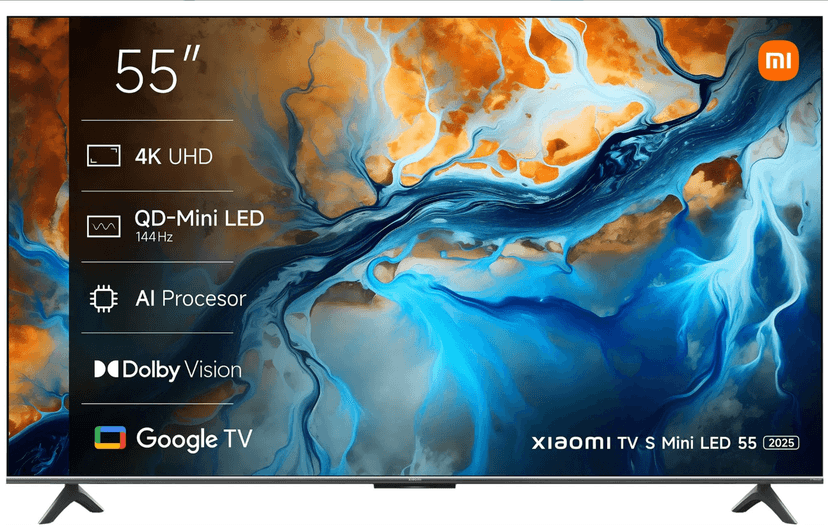 Mini LED 4K Google TV, Atmos, 25W, 139cm, Xiaomi