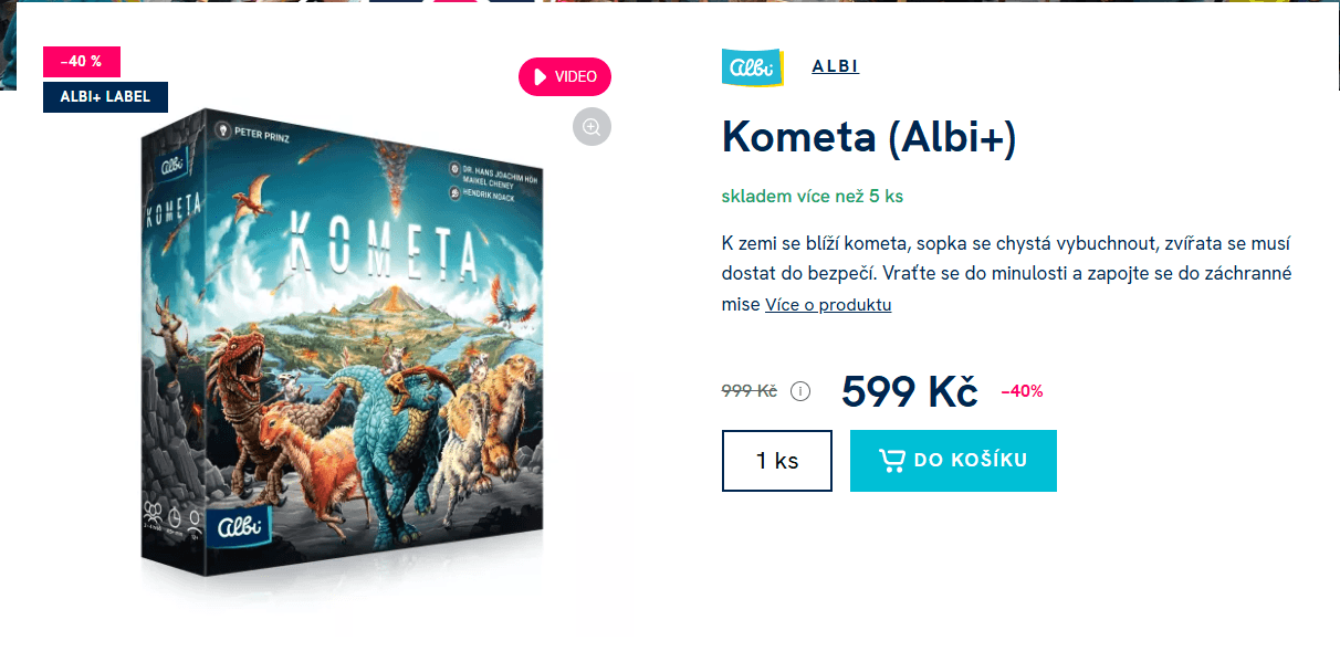 Strategická hra Albi Kometa