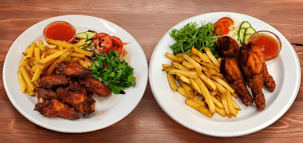 1× kuřecí paličky nebo křídla