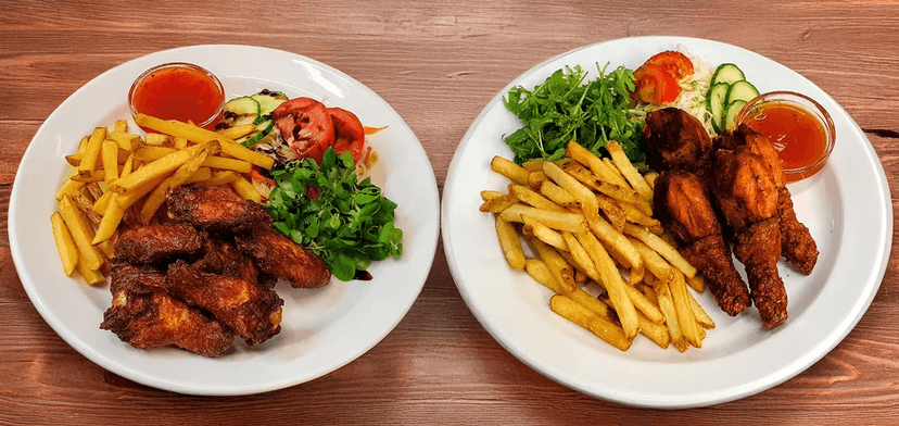 1× kuřecí paličky nebo křídla