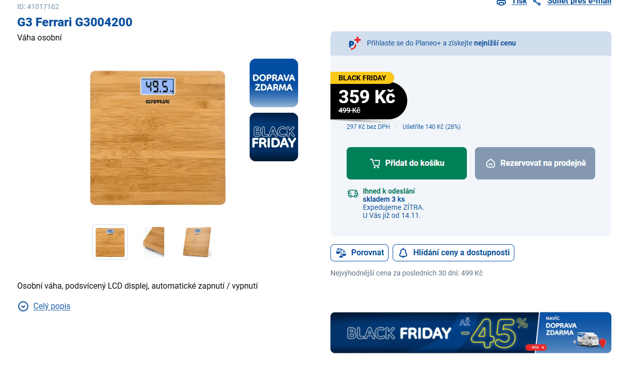 Osobní váha G3 Ferrari