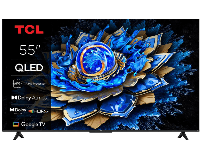 4K QLED Google TV, 139 cm, Atmos, TCL