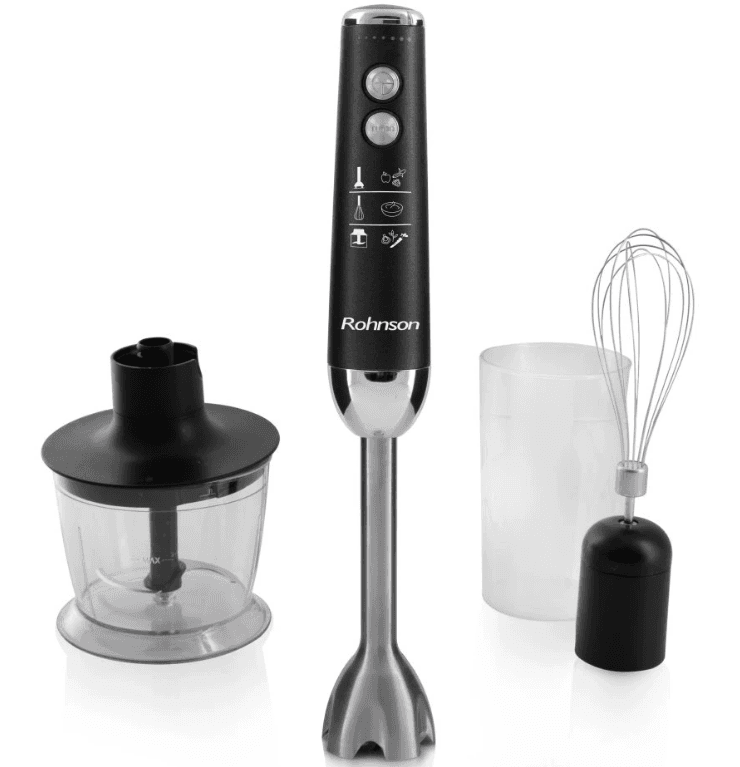 Tyčový mixér Rohnson - sekání, šlehání a mixování
