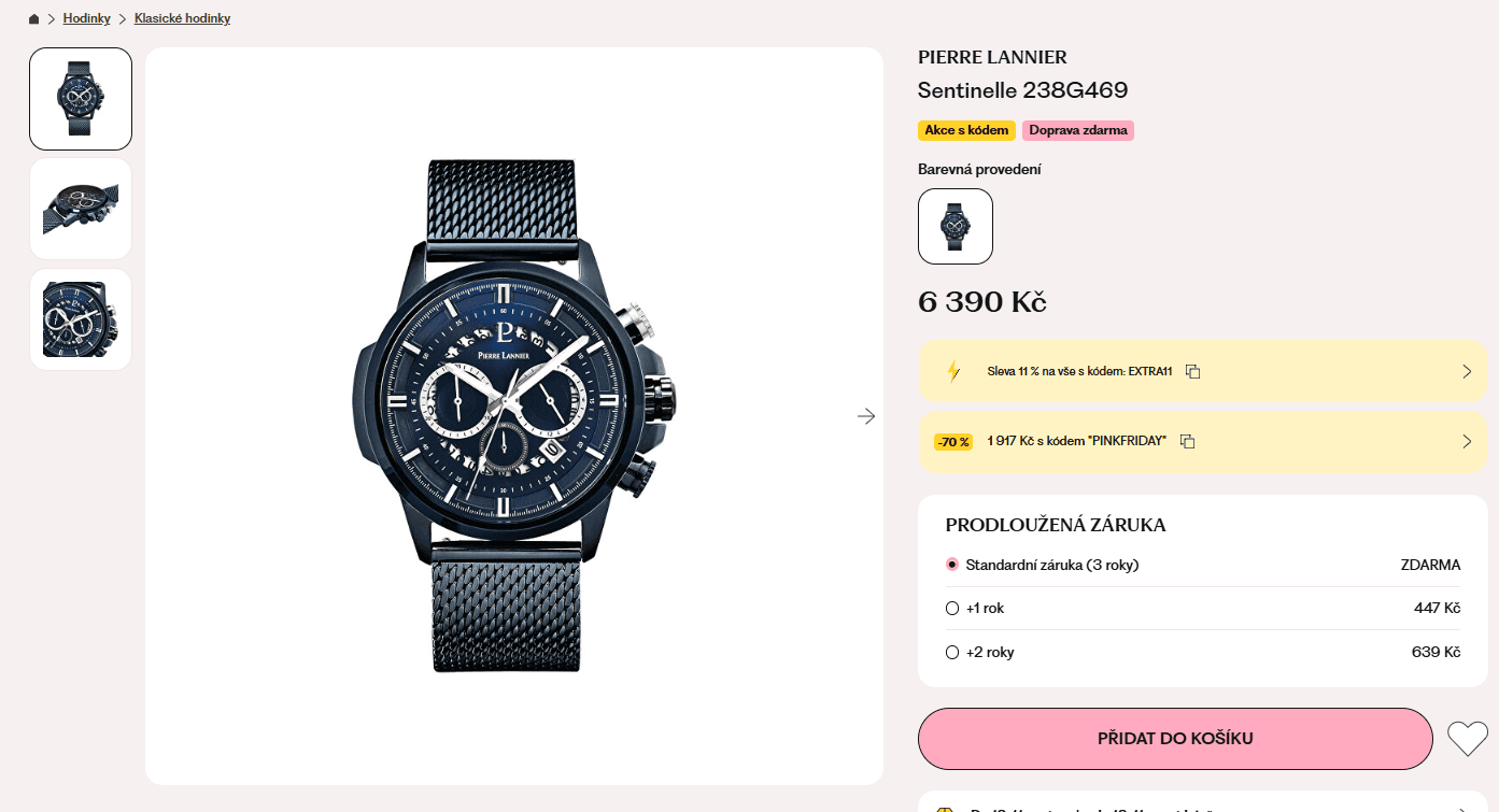 Pánské hodinky Pierre Lannier Sentinelle