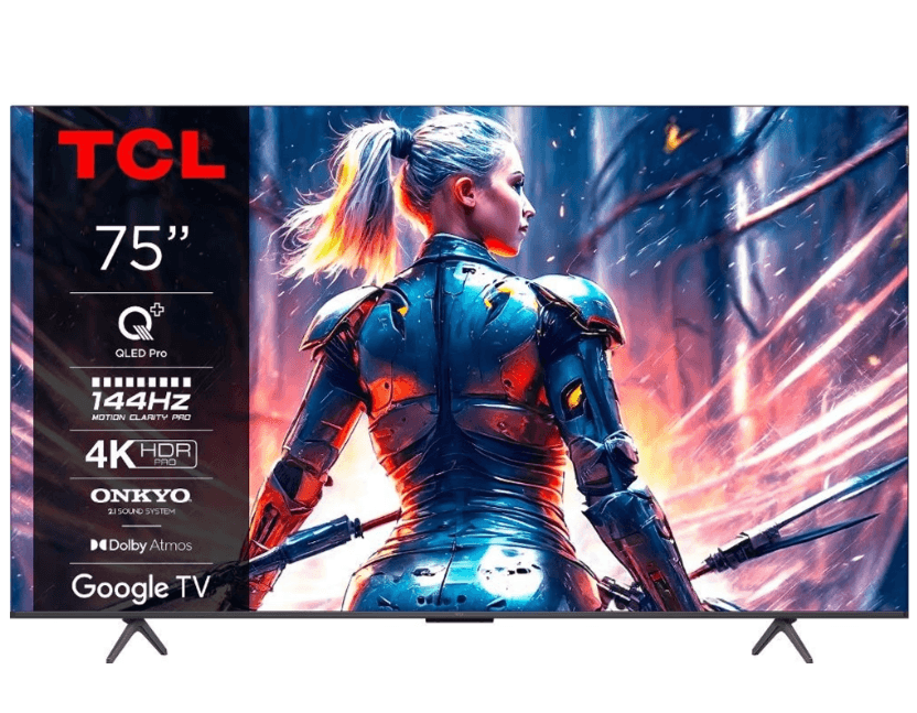 QLED 4K Google TV, 144Hz, 189cm, TCL