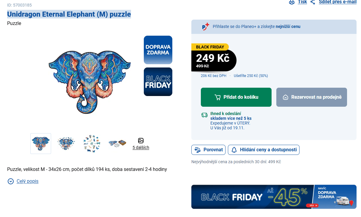 Dřevěné puzzle UNIDRAGON - různé