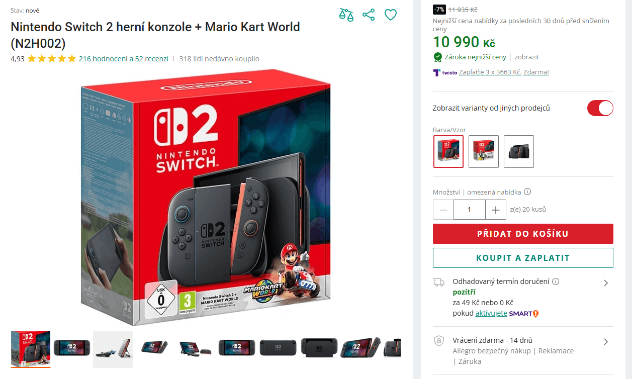 Nintendo Switch 2 + Mario Kart World