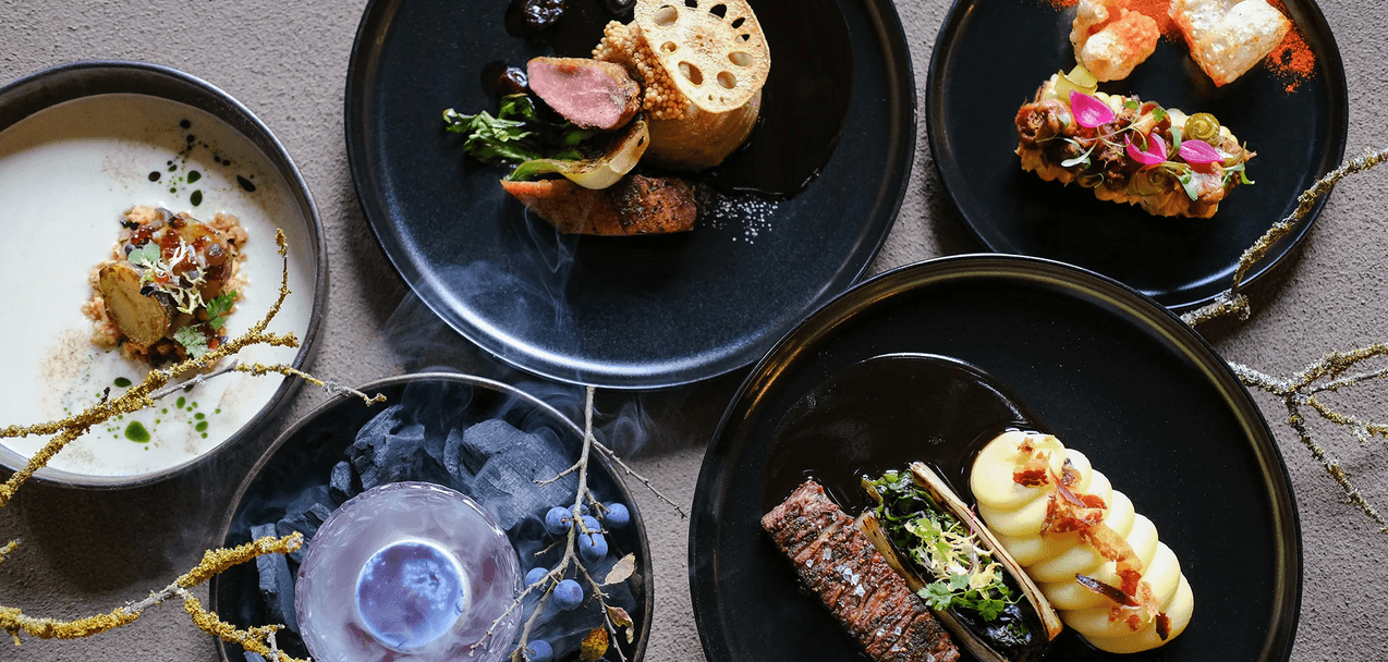 Zimní degustační smoukované menu o 5 chodech a s drinkem na závěr pro 2 osoby 